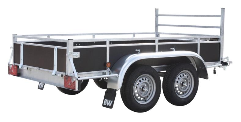 REMORQUE 2.54X1.31M 2 ESSIEUX 750KG