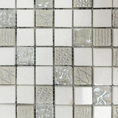 MOSAIQUE DECOR WHITE 30.5CMX30.5CM