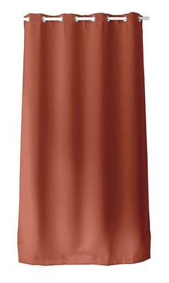 RIDEAU OCCULTANT REGLISSE 140X240CM TERRE CUITE