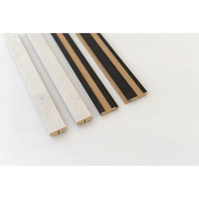 KIT FINITION : 2 PROFILES MATTE BLACK + 2 LATTES RAW CONCRETE