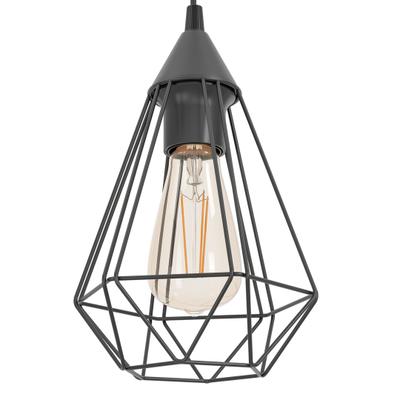 TARBES  SUSPENSION GRAPPE E27 3X60W NOIR