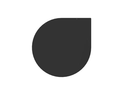 PLAQUE DE SOL ANGLE NOIR L120 H120CM