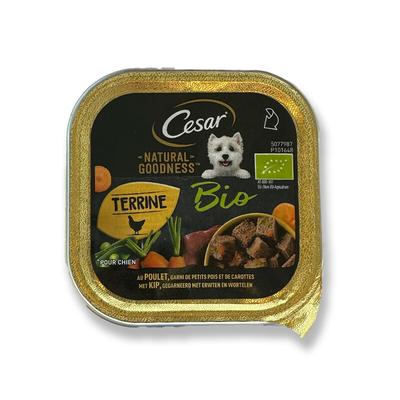 CESAR ALU POULET LEGUMES TERRINE BIO 100G