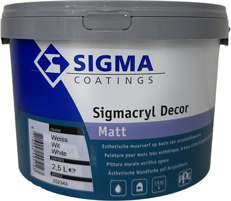 SIGMACRYL DECOR MATT BLANC BLANC 2,5L