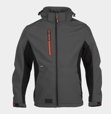 TRYSTAN SOFTSHELL VESTE ANTH/NOIR S