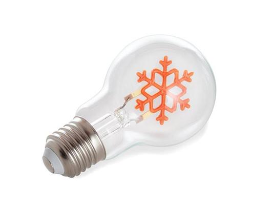 AMPOULE LED E27 FILAMENT DECOR FLOCON DE NEIGE 220-240V