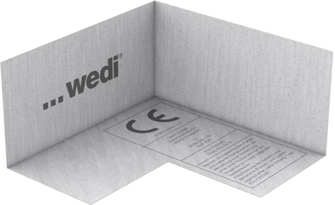 WEDI ANGLE D'ETANCHEITE RENTRANT FEUTRE DOUBLE FACE 120X120X60MM